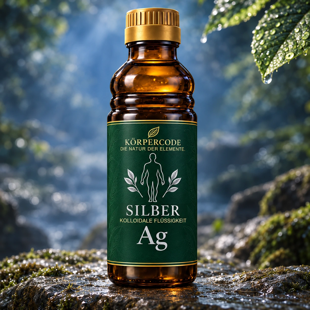 Körpercode Silber – Produktvisualisierung, 250 ml, 100 ppm